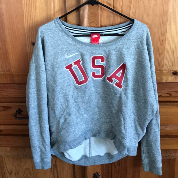 nike metallic club cowl pullover long sleeve sweatshirt